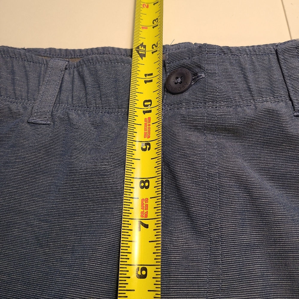Ascend Casual Hiking Chino Shorts Size 32 Polyester Blend Blue Back Zips - Picture 5 of 9